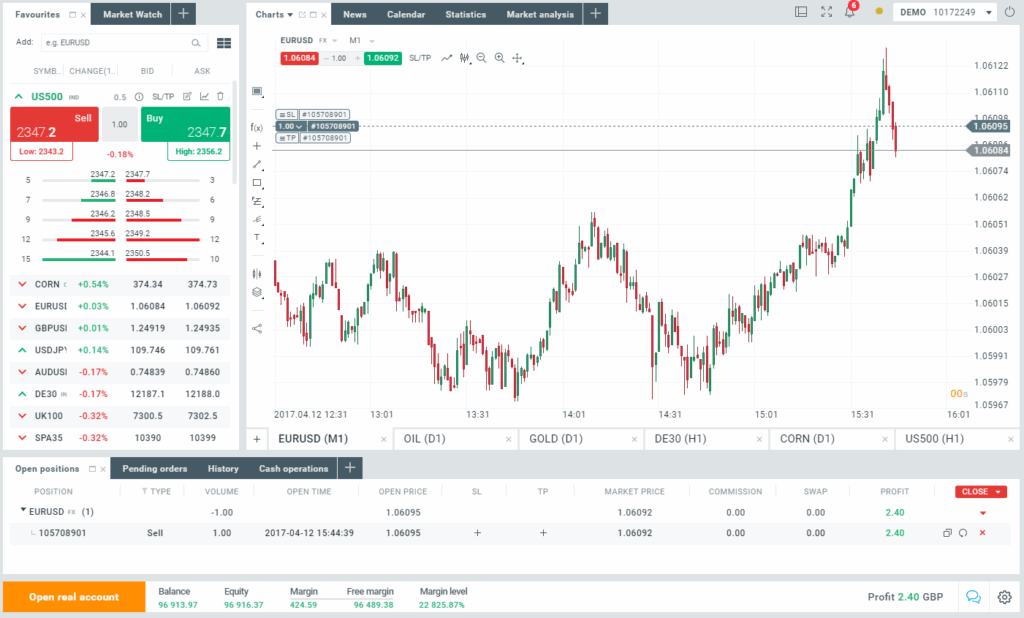 Web Trading Platform (xStation 5)